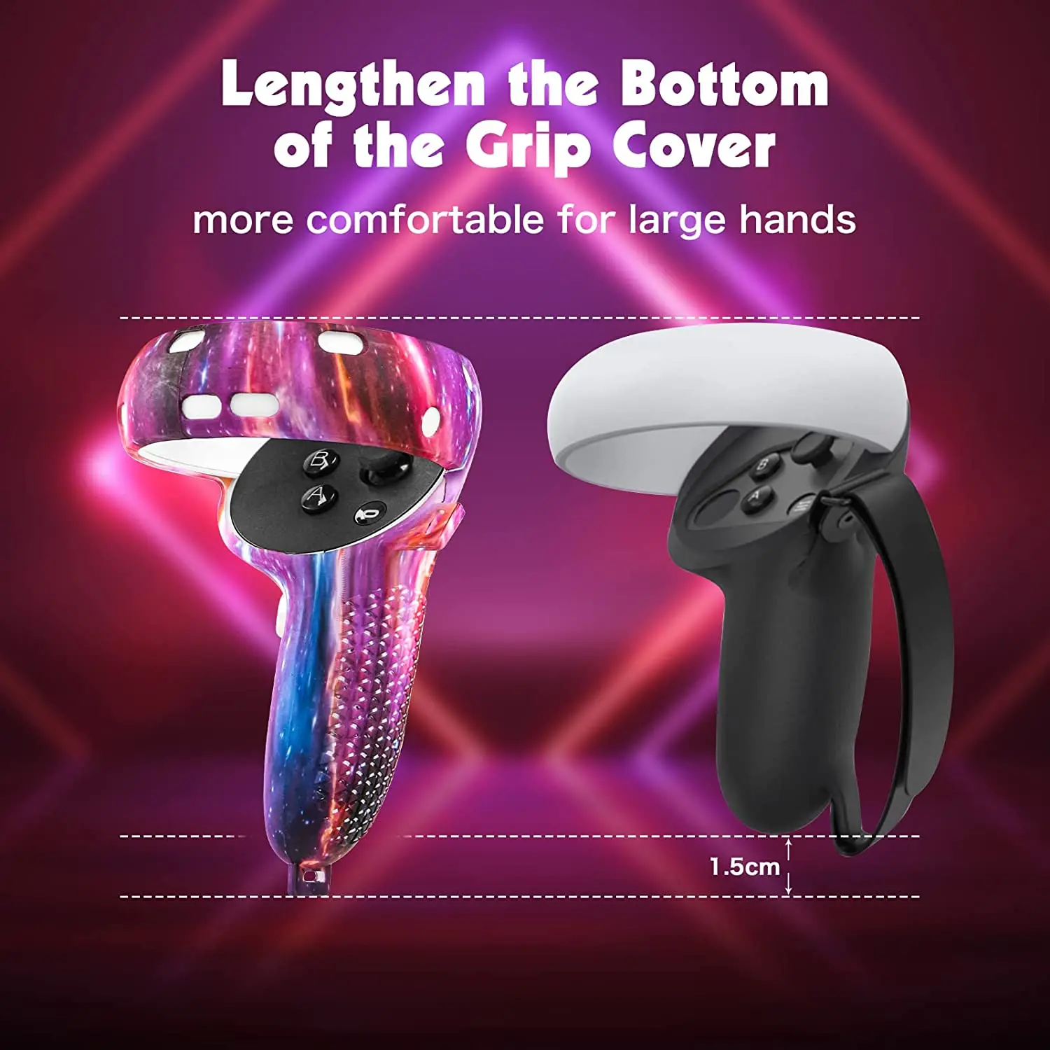 Защитный чехол Vr для Oculus Quest 2 Чехол для сенсорного контроллера Vr с ремешком Ручка для Oculus Quest 2 Аксессуары Ручка сенсорного контроллера Кожаный чехол Пыленепроницаемый и грязеотталкивающий