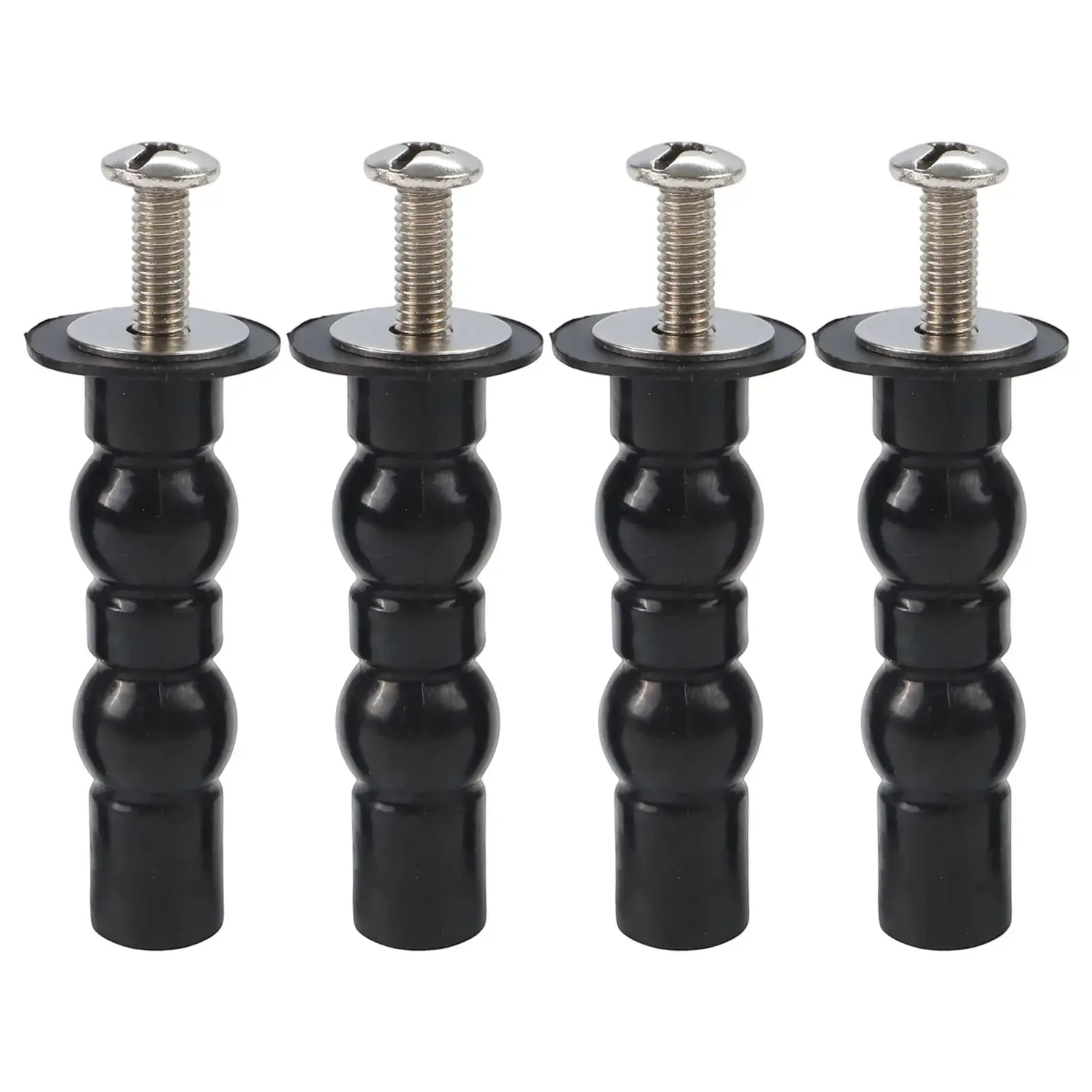 2/4PCS Repair Kit For Toilet Hinge Screws With Expanding Rubber Bolt And Top Nuts Fits Most Toilet Bolt Hinges