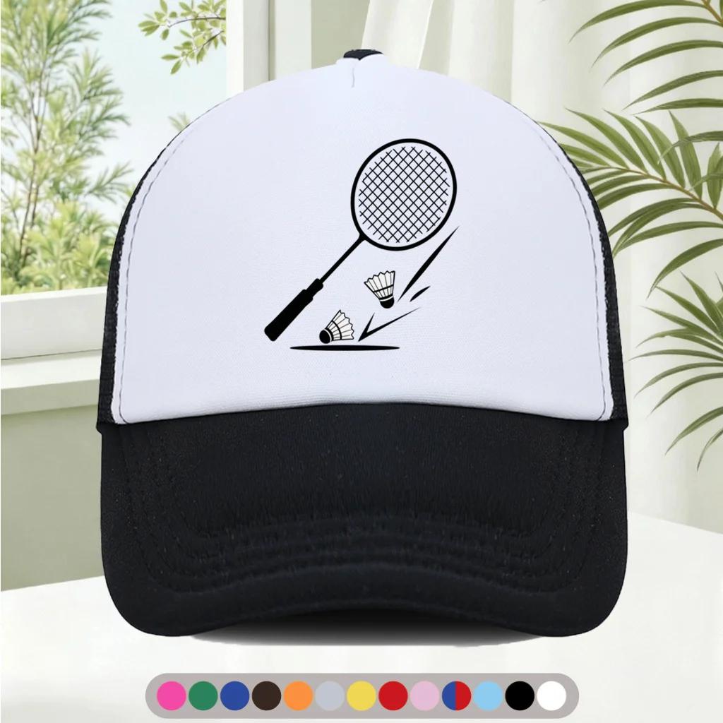 Fashionable Versatile Sponge Mesh Cap with Cool Printed Pattern Unisex American Trucker Hat HighQuality Hat Street Trendy Acces