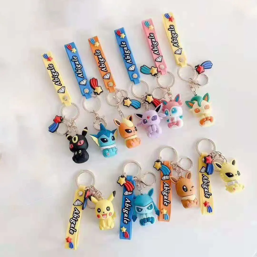 

Creative Cartoon Pok É Mon Eevee Family Series Keychain Cute Couple Bag Key Gift Cute Personalized Gifts Y2k Fashion