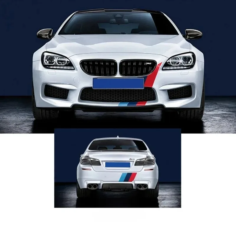 Pegatina de coche pesonalizada de 1MX15CM de tres colores para Alemania, Italia, Francia, Rusia, bandera nacional, pegatinas de estilo, 1 Uds.