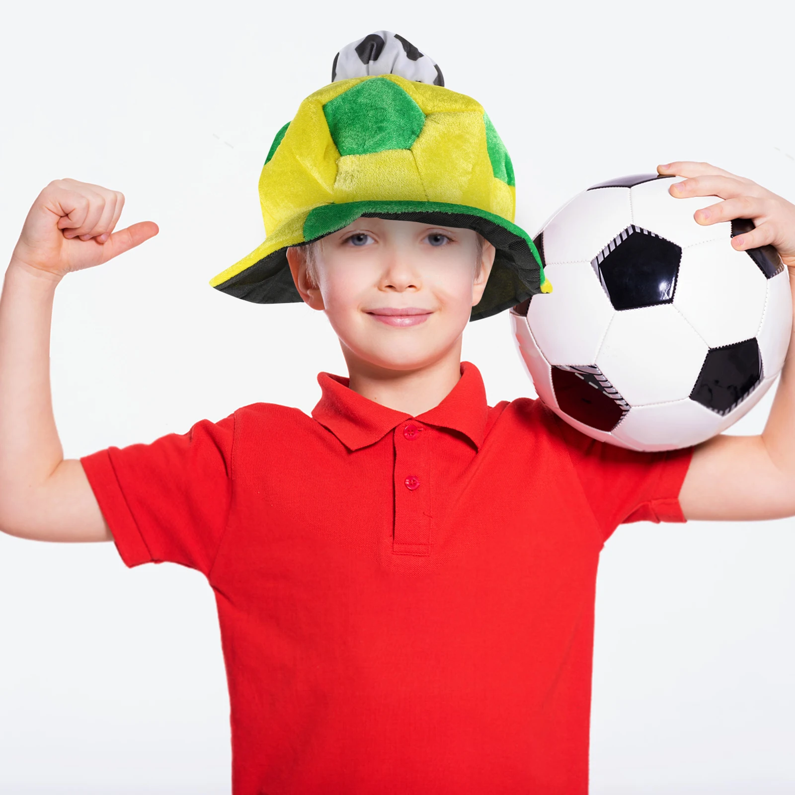 

Football Cap Hat Soccer Game Hats Sports Fans Party Cheering Props Lightweight Breathable Materials Perfect Outdoor Use Match