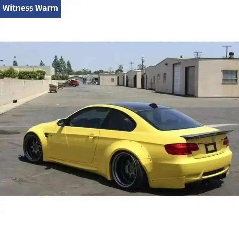 For E92 E93 M3 Wide Car Body Kit Car Wheel Eyebrows Front Lip Rear Wings Spoiler For BMW E92 E93 M3 2006-2010 Car modification view 6