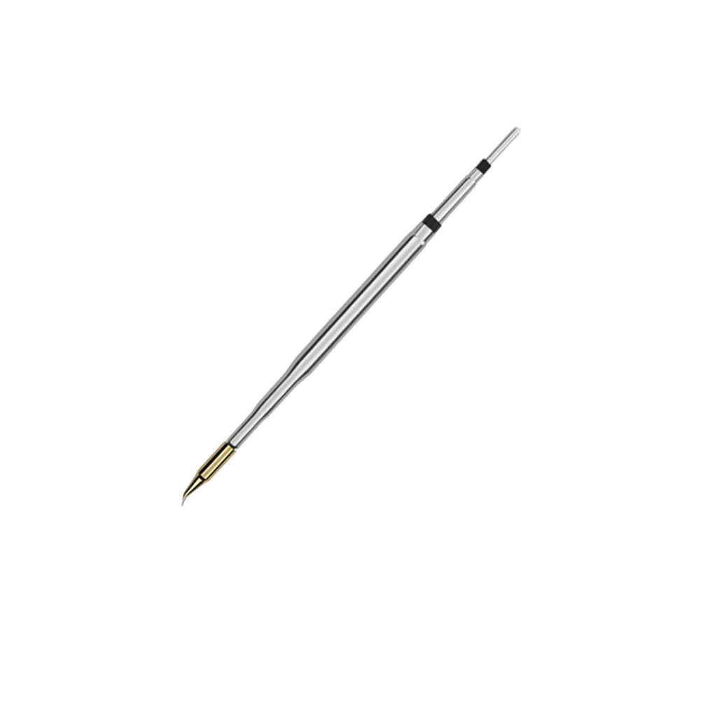 C210 Soldering Tip with Bent Profile 0.3mm Tip Width 82mm Length for Reliable for contact During Manual Soldering Operations