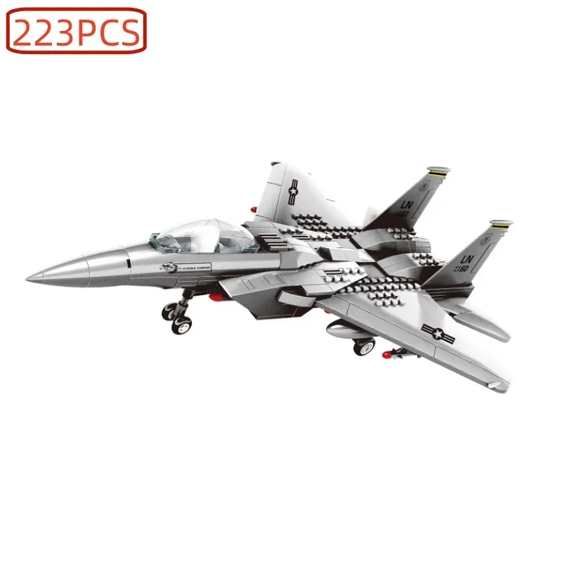 World War Aviation Model: J-15 Eagle Fighter - Modern Fighter Compatible with Brands, Ideal Gift for Small Particle Block Boys