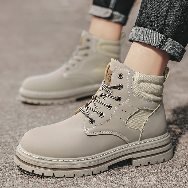 أحذية رجالية جديدة للفصول الأربعة، نعل ناعم للاستخدام الخارجي، نعل سميك متعدد الاستخدامات، أحذية عالية الجودة مضادة للانزلاق ومقاومة للاهتراء