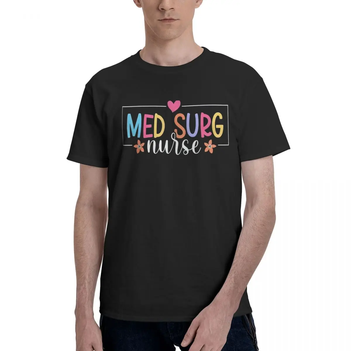 Colorful Med Surg Nurse Print Sports Tees Travel Champion Funny High quality Eur Size