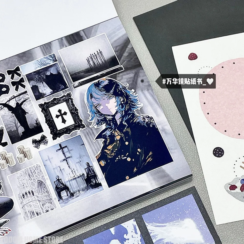 30 Sheets Gothic Religious Themed Anime Girl Sticker Pack Aesthetic Stickers for DIY Journal Collages, Phone & Bottle Decoration