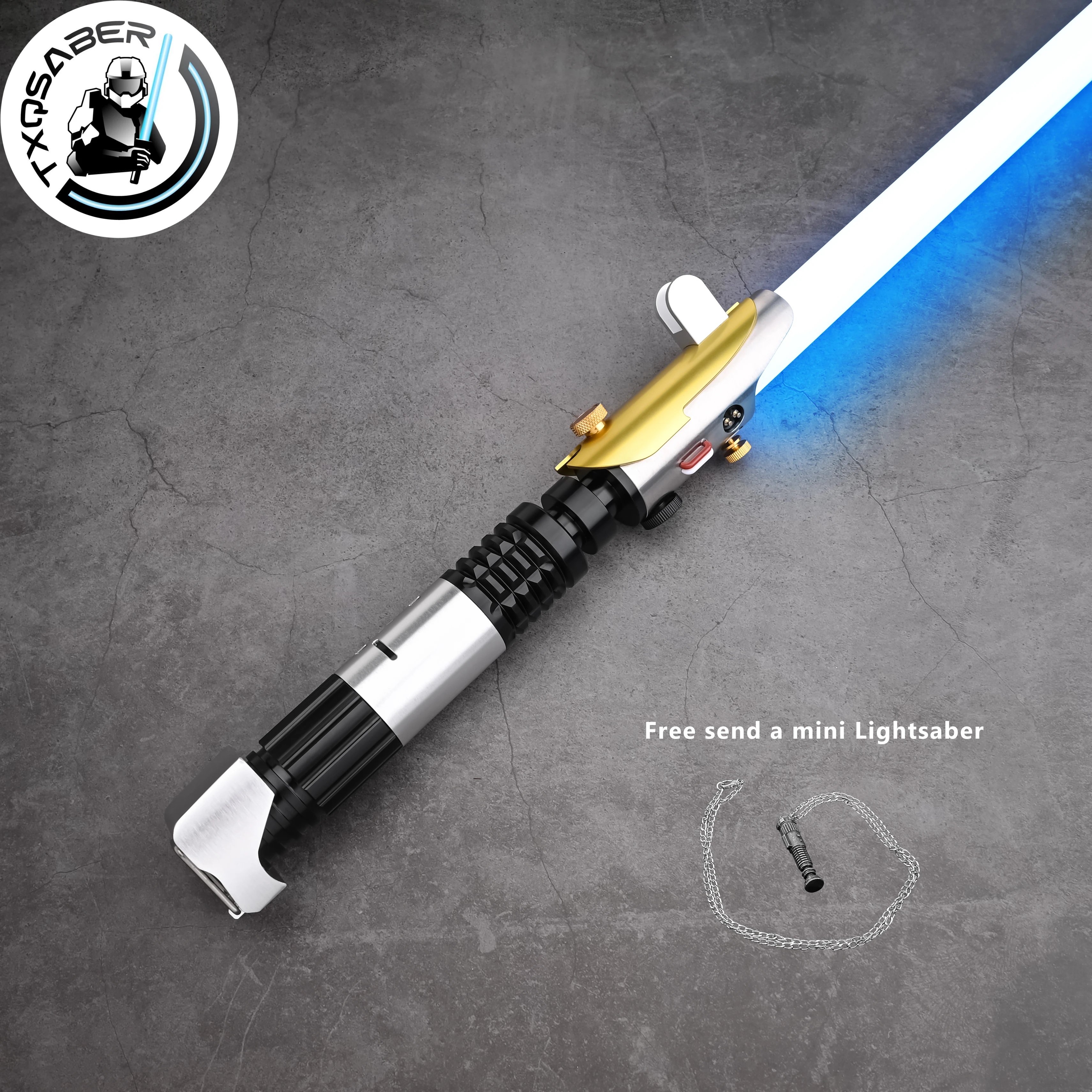 

TXQSABER Lightsaber Visions Noe Pixel Laser Sword Heavy Dueling Smooth Swing FOC Metal Handle Light Sword Toys for Adult Cosplay