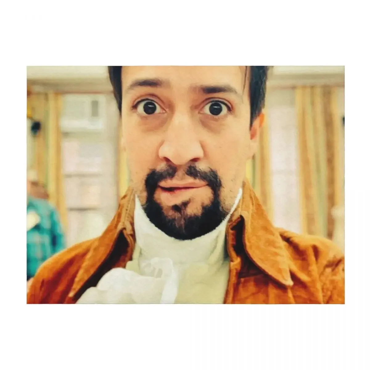 لين مانويل ميراندا عض شفه رمي بطانية سرير ناعم لأريكة الزخرفية لفصل الشتاء بطانيات الأربعاء #1