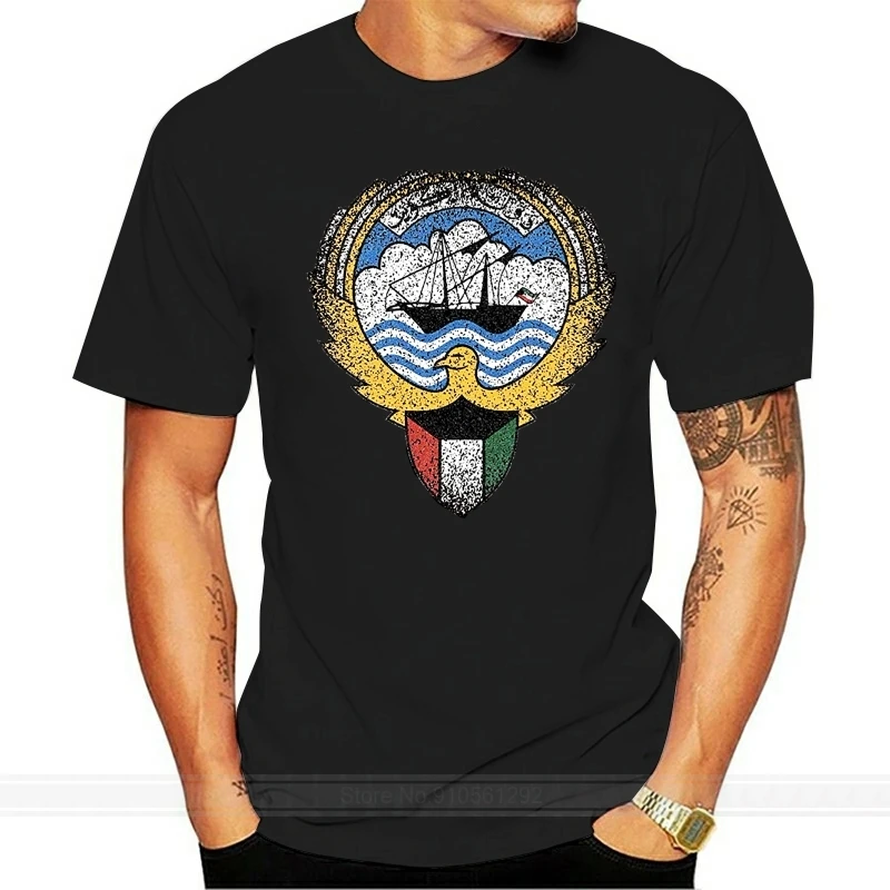 Kuwait Coat of Arms T Shirt National Emblem New Fashion Hot Fashion T Shirt Brand Concert T Shirts