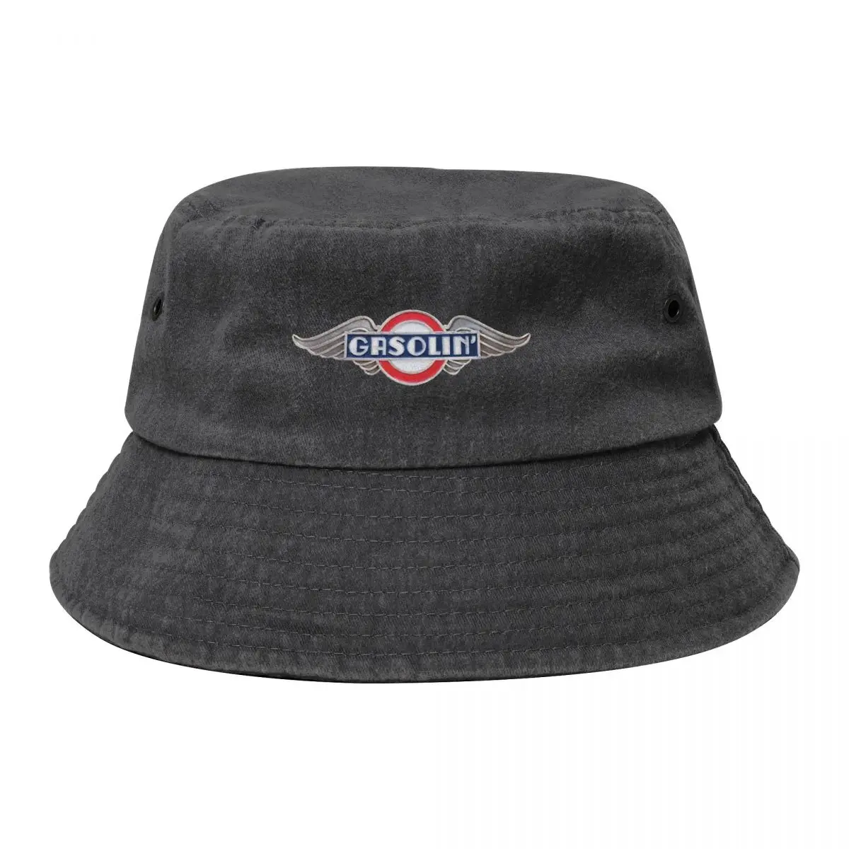 

Gasolin Kim Larsen Metal logo Bucket Hat summer hat Fishing cap Rave custom Hat For Women Men's