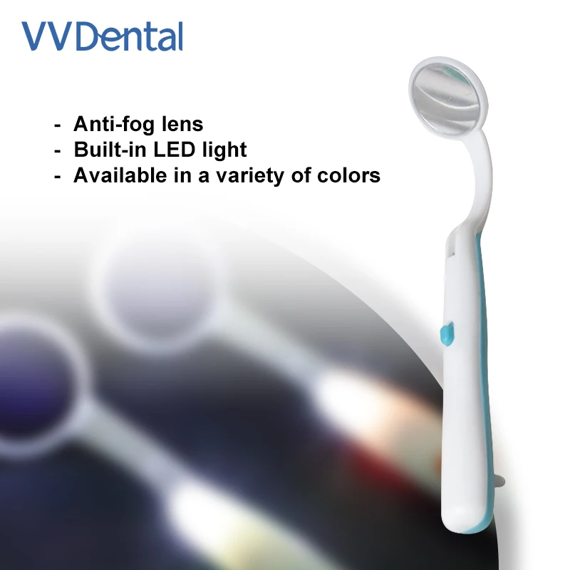 

VVDental Dental Oral Mirror Mini Mirror With LED Light for Teeth intraoral Check Dentistry Instrument