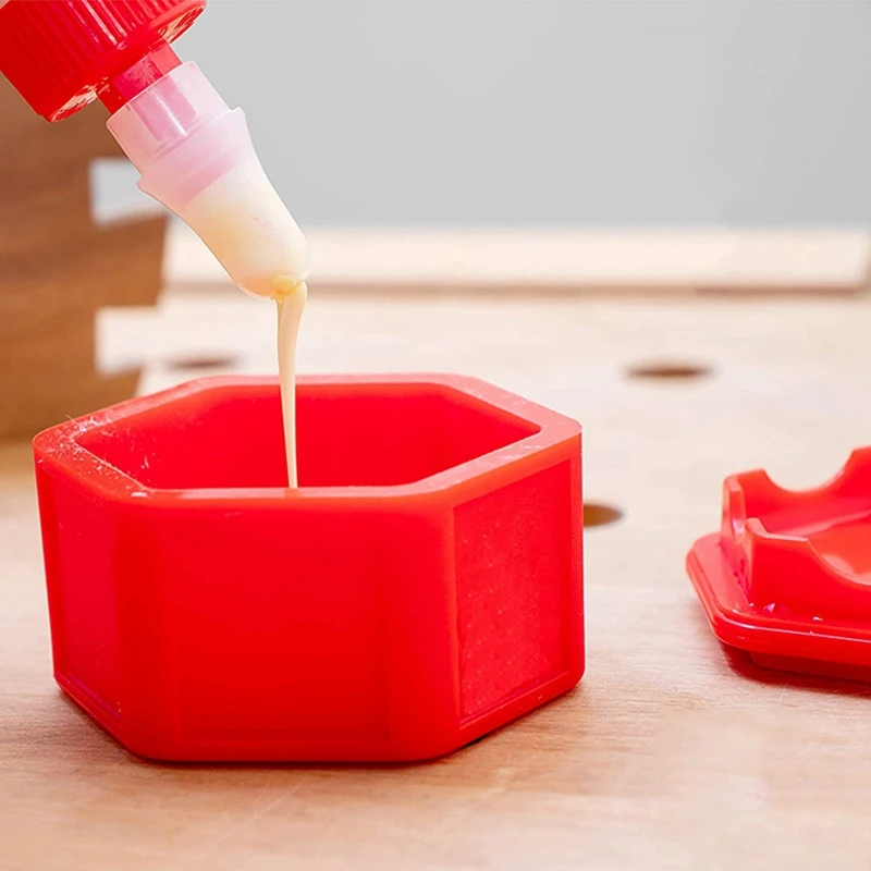 M11K-Compact Silicone Glue Brush Woodworking Glue Applicator Set Portable DIY