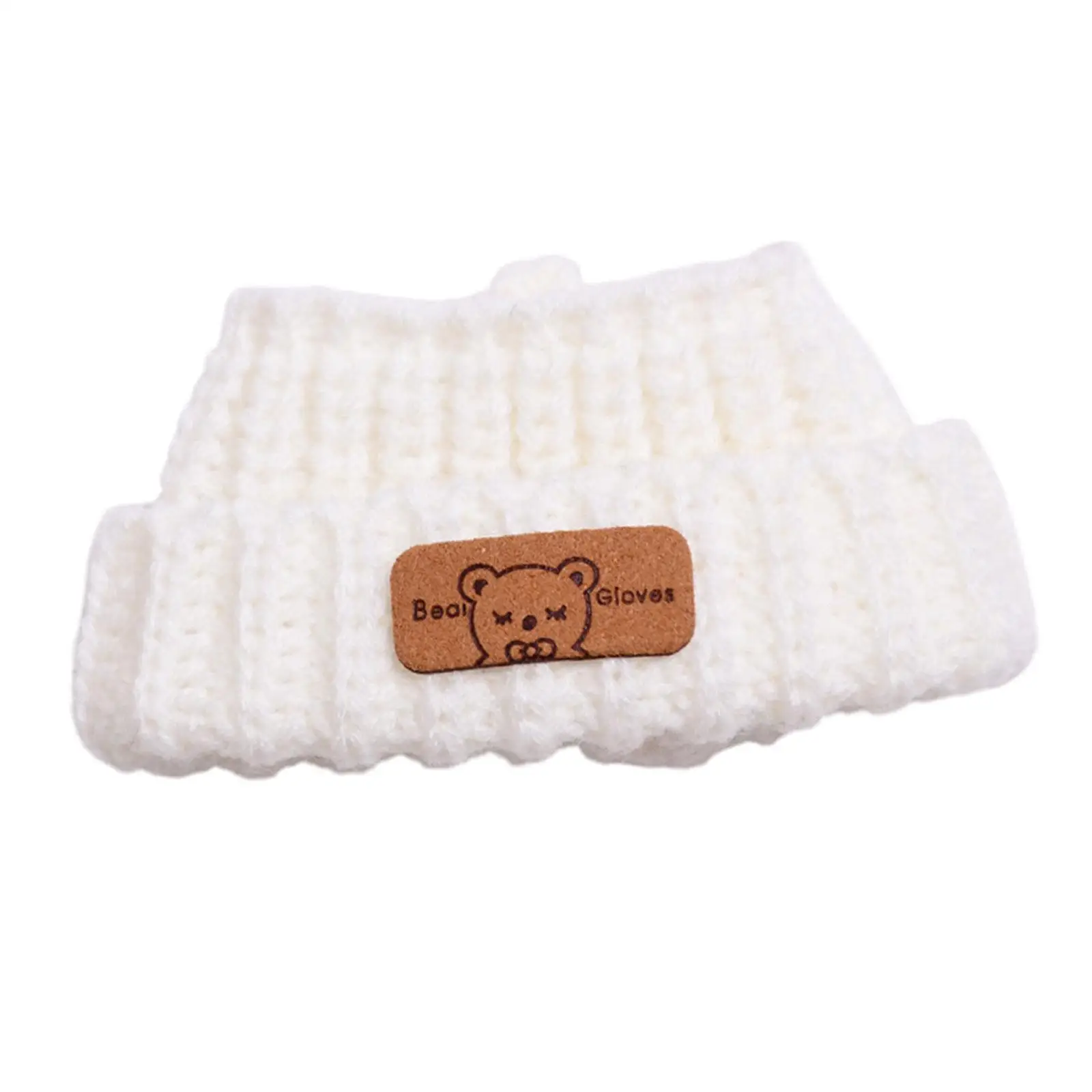 Gorro de muñeco de peluche, juego de simulación suave, elegante, haz tus propias muñecas, accesorios de muñeco de peluche, vestido, gorro tejido para muñeca de 6,69 pulgadas