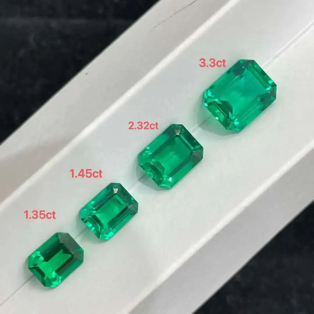 Lab Grown Columbian Emerald Sapphire Ruby Paraiba Color Gemstones For High-end Jewelry Making