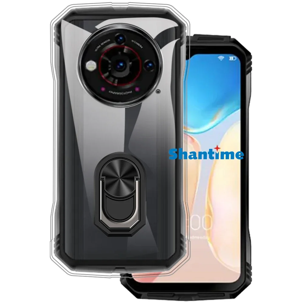 Luxury Shockproof Ring Holder For Doogee S118 Pro 5G Case Soft Silicone TPU Protective Holder Cover