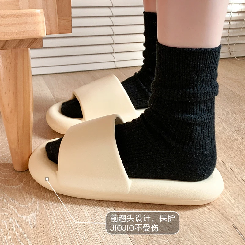 Women Thick Platform Cloud Slippers Summer Beach Soft Sole Slide Sandals Men Ladies Indoor Bathroom Anti-slip Home Slippers