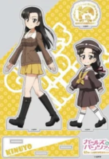 Anime Action Figure Standing Doll Nishizumi Miho Nishi Kinuyo Acrylic Stands Model Cosplay Toy for Gift