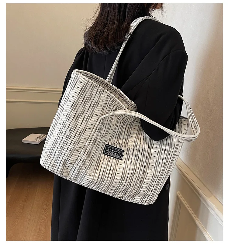 

Утолщенная вельветовая женская сумка большой вместимости, дорожная сумка-тоут, сумка через плечо для студентов колледжа