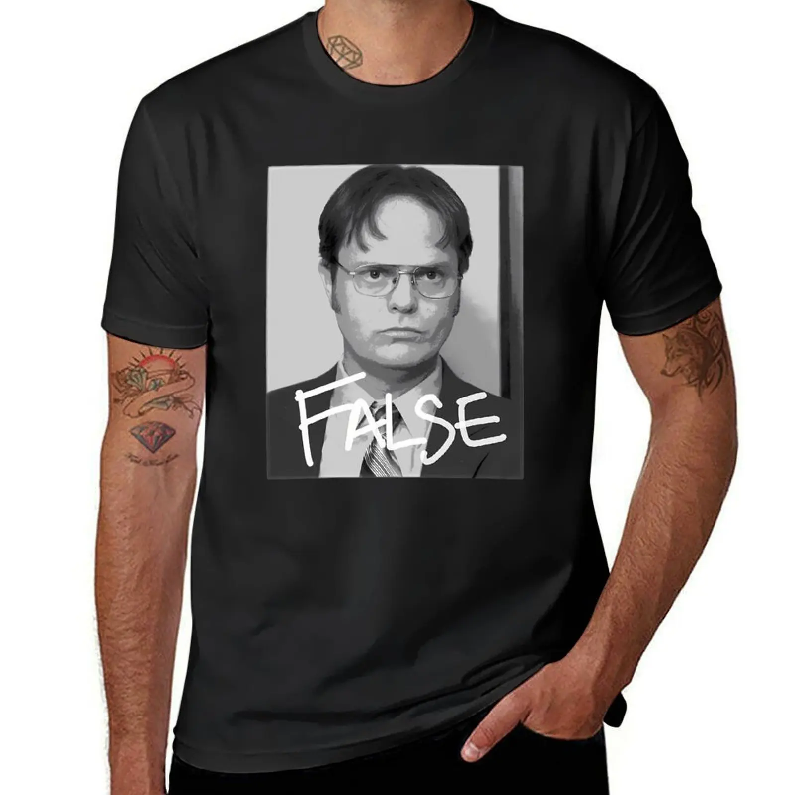 Dwight Schrute False T-Shirt sweat Blouse shirts graphic tees graphics men t shirts