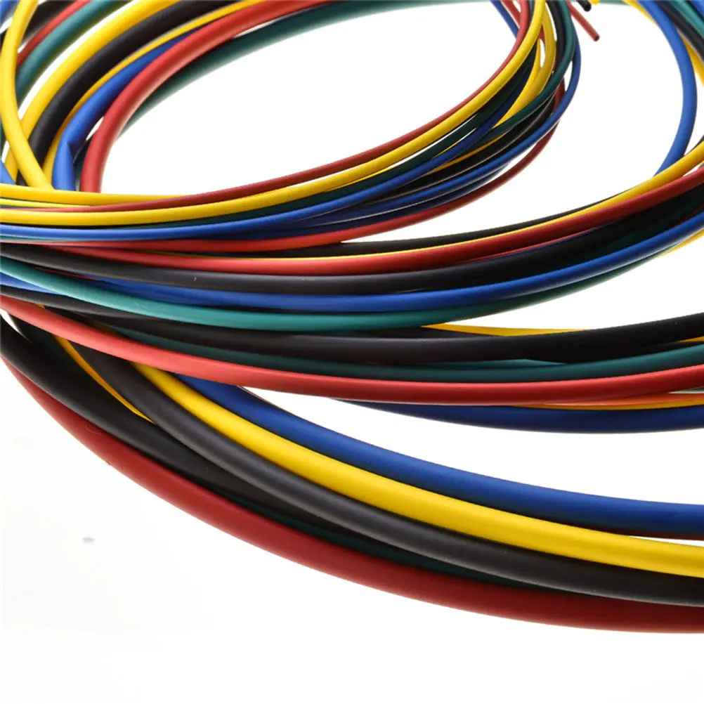 Heat Shrink Tubing 11 Sizes 6 Colors PVC Flame Retardant Insulated Flexible Shrink Sleeve Battery Protection Set