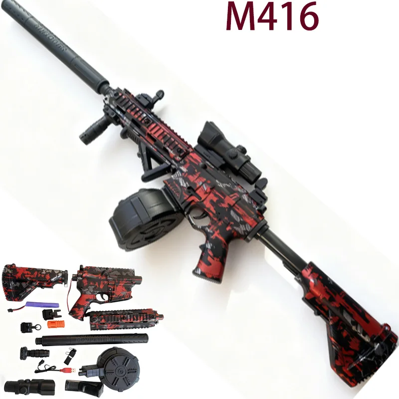 Gel Blasters Pistool Speelgoed voor volwassenen 500 rondes Volledig auto 7,4 V Elektrisch Lange afstand Outdoor Team Game Battle Blaster voor volwassenen en tieners