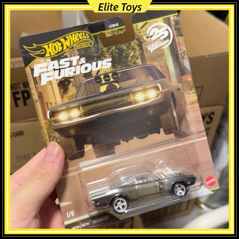 

Hot Wheels Premium New Fast & Furious Dodge Charger R/T1:64 Diecast Car Model Alloy Collectible Sport Car Display For Collectors