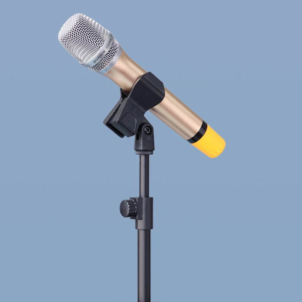 

8pcs Microphone Stand Clip Handheld Universal Mic Wireless Holder Durable Plastic Anti-Vibration Adjustable Secure Free Hands