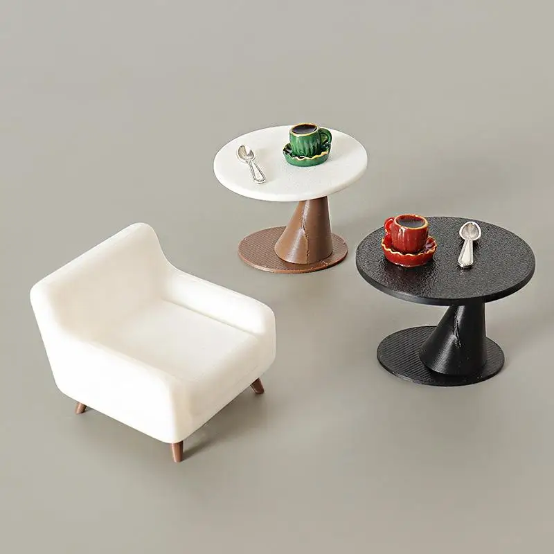 3/4Pcs Decorative Scene DIY Handmade Coffee Cup Ornament Miniature Dollhouse Table Sofa Juice Mini Model Accessories