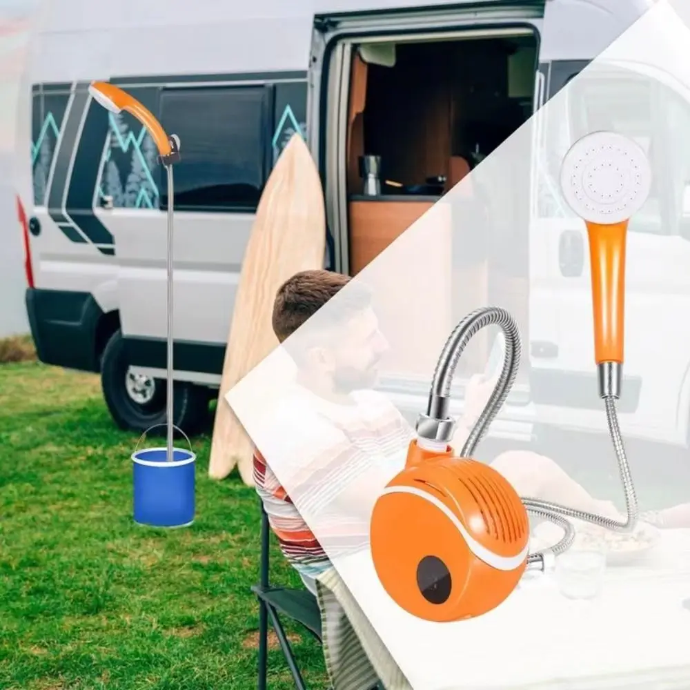 

Цифровой дисплей температуры, уличный душ, водонепроницаемая насадка насоса, 2000 мАч, электрический душ, высокое давление, регулируемое давление