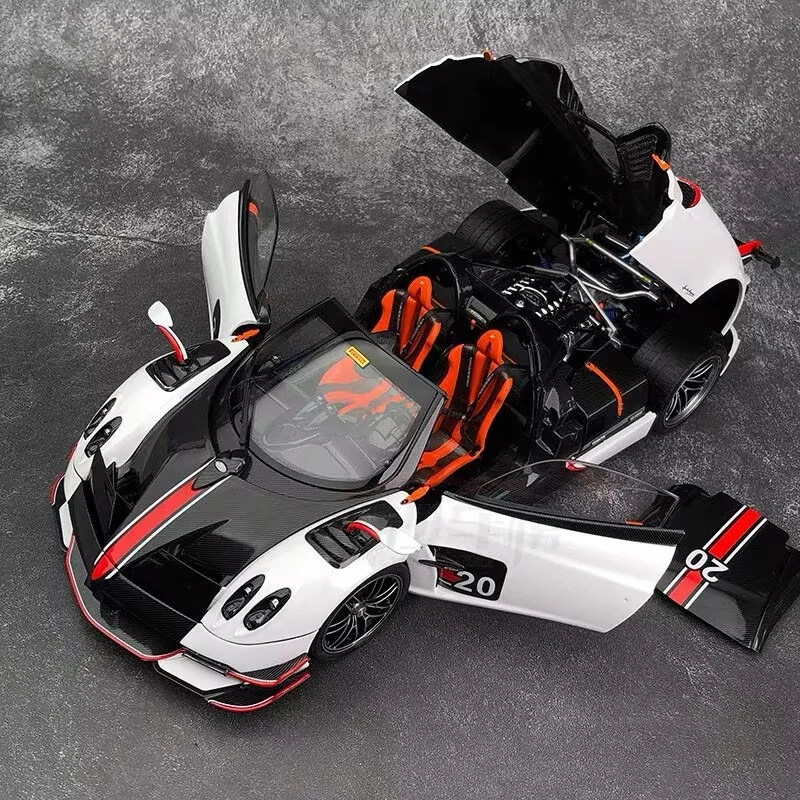 

1:32 Pagani Huayra BC, спортивная модель из сплава, литая под давлением металлическая гусеница, гоночный автомобиль, модель автомобиля, имитация звука и света, детские игрушки, подарок