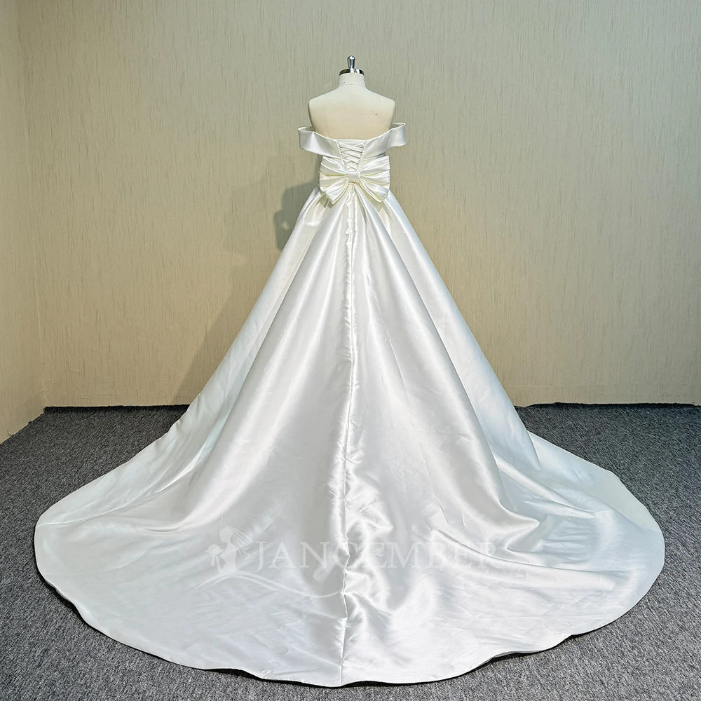 2025 vestidos de casamento modernos manga boné cetim querida a linha vestidos de noiva até o chão vestidos de novias 2025 personalizado