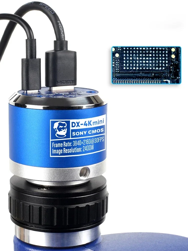 DX-4K mecánica de Cámara Industrial 4K HD, herramienta de fotografía de grabación de vídeo, mantenimiento de pruebas de inspección de microscopio, 3840x2160