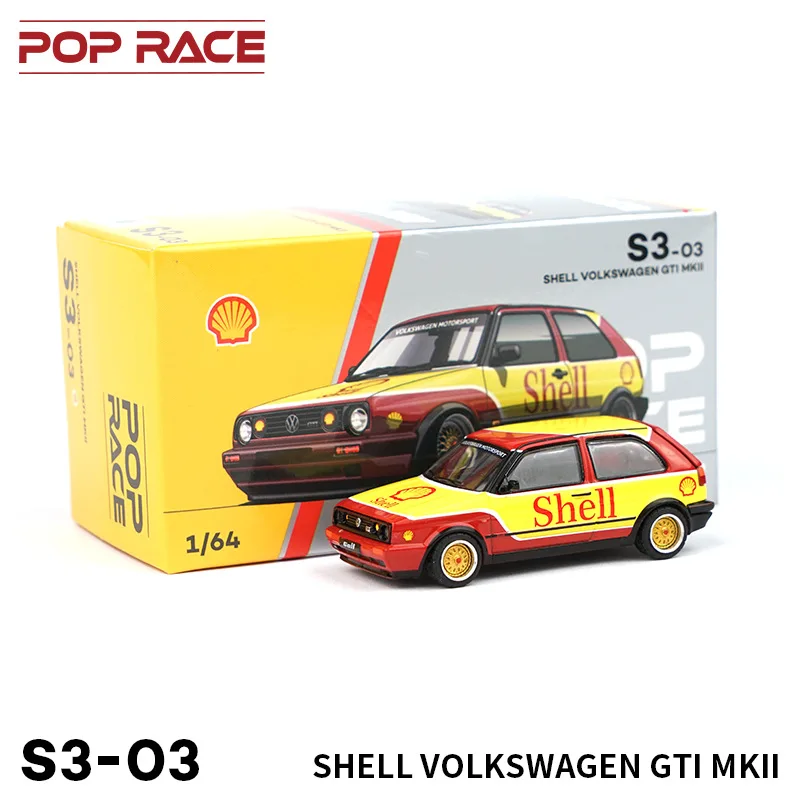 

XCARTOYS 1/64 SHELL VOLKSWAGEN GTI MKII Diecast Automotive Model Ornaments Cas Toys Gift Decorations