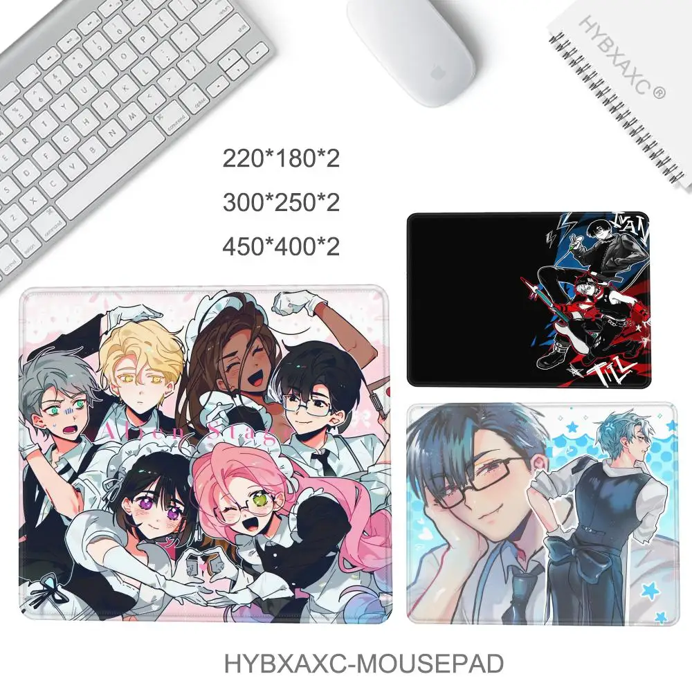 Alien Stage Mousepad Small Office Computer Desk Mat Table Keyboard Mouse Pad Laptop Cushion Non-slip Deskpad Home Decor