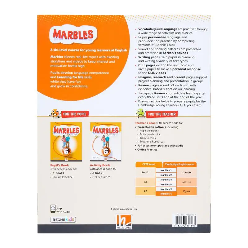 Marbles Activity Book 6  App  Ezonekids Herbert Puchta HELBLING Publishing House 9783990897669 Book