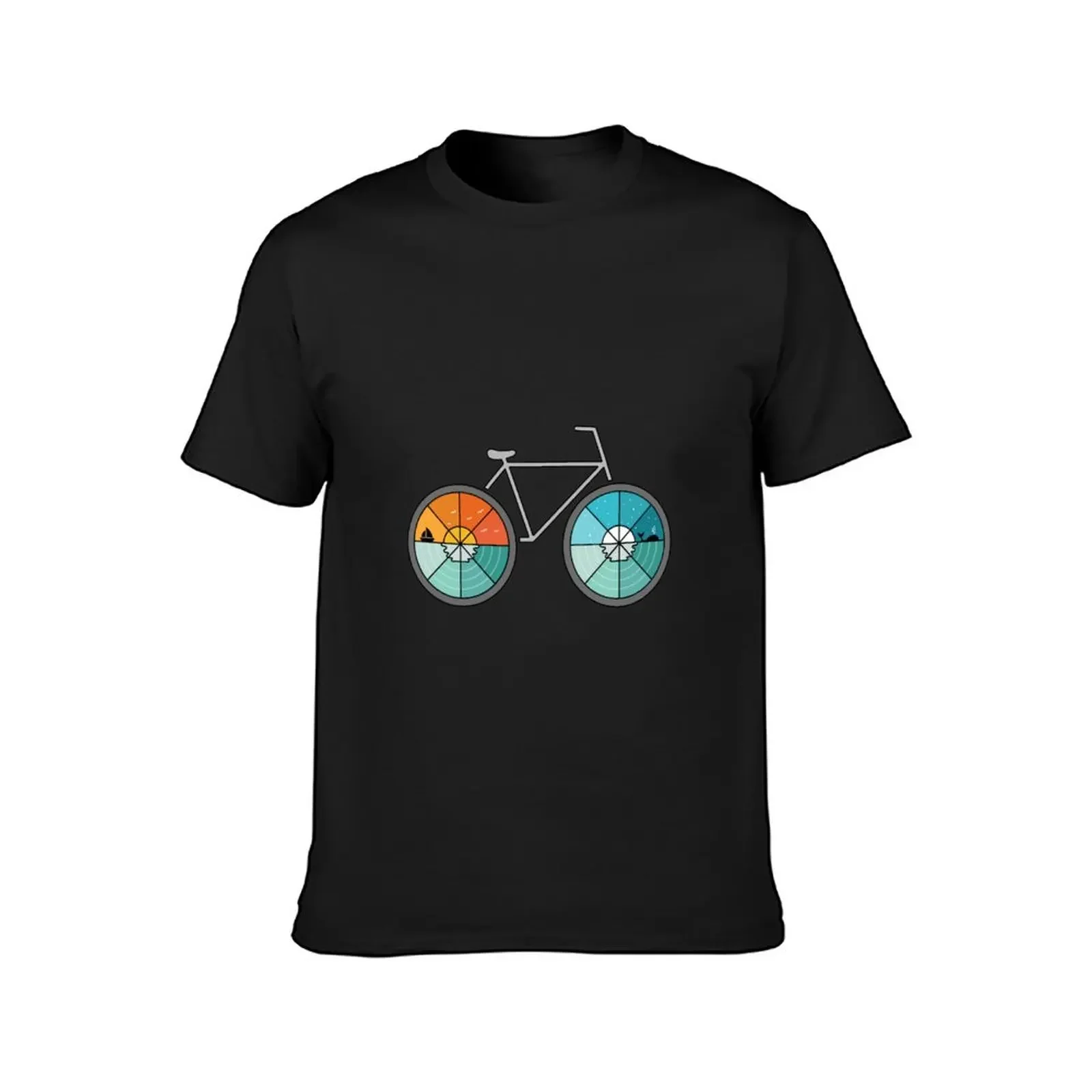 Bicycle T-Shirt hippie clothes anime tshirt customs design your own cute tops Men's t shirts