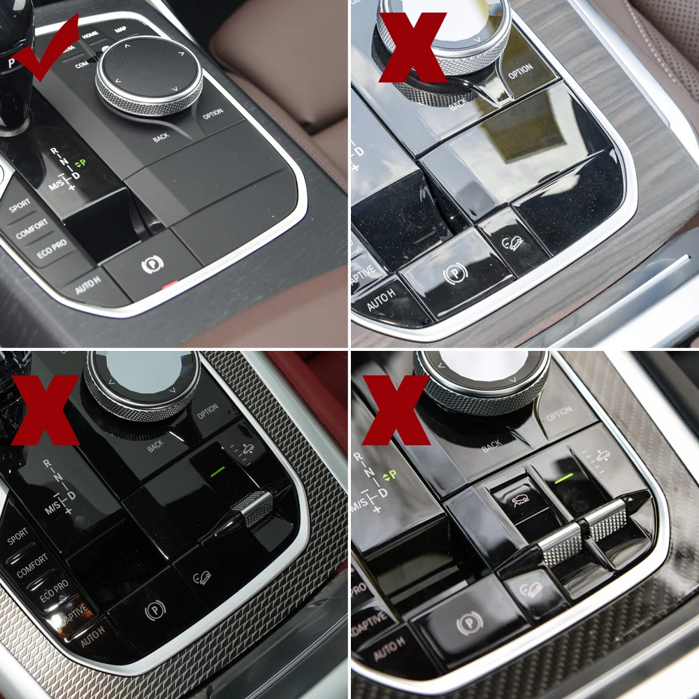 자동차 중앙 콘솔 기어 시프트 보관함, BMW 2 3 4 X3 X4 X5 X6 X7 시리즈 F40 G20 G26 G01 G02 G05 G06 G07 F98 용 수정