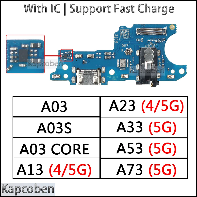 

Usb Dock Charger Port for Samsung Galaxy A23 A33 A03 A53 A73 Core A03S A13 4G 5G Charging Board Module