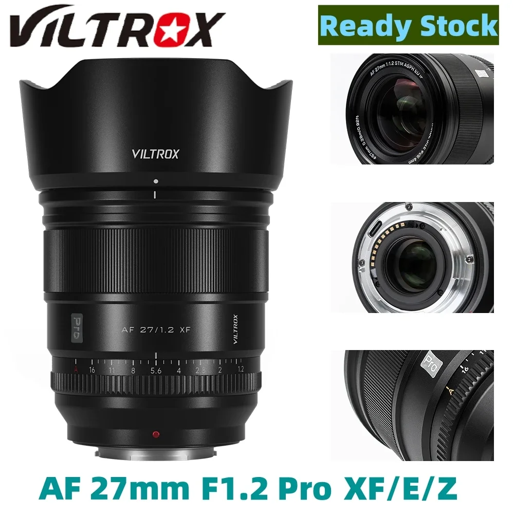 VILTROX 27mm F1.2 Large Aperture APS-C Auto Focus Pro Camera Prime Lens for Fuji XF for Sony E for Nikon Z Mount Camera