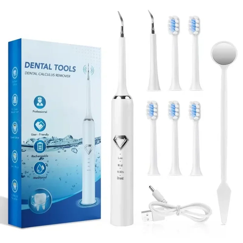 

Home Calculus Remover Dental Scaling Electric Sonic Smoke Stains Tartar Plaque Teeth Whitening Dental