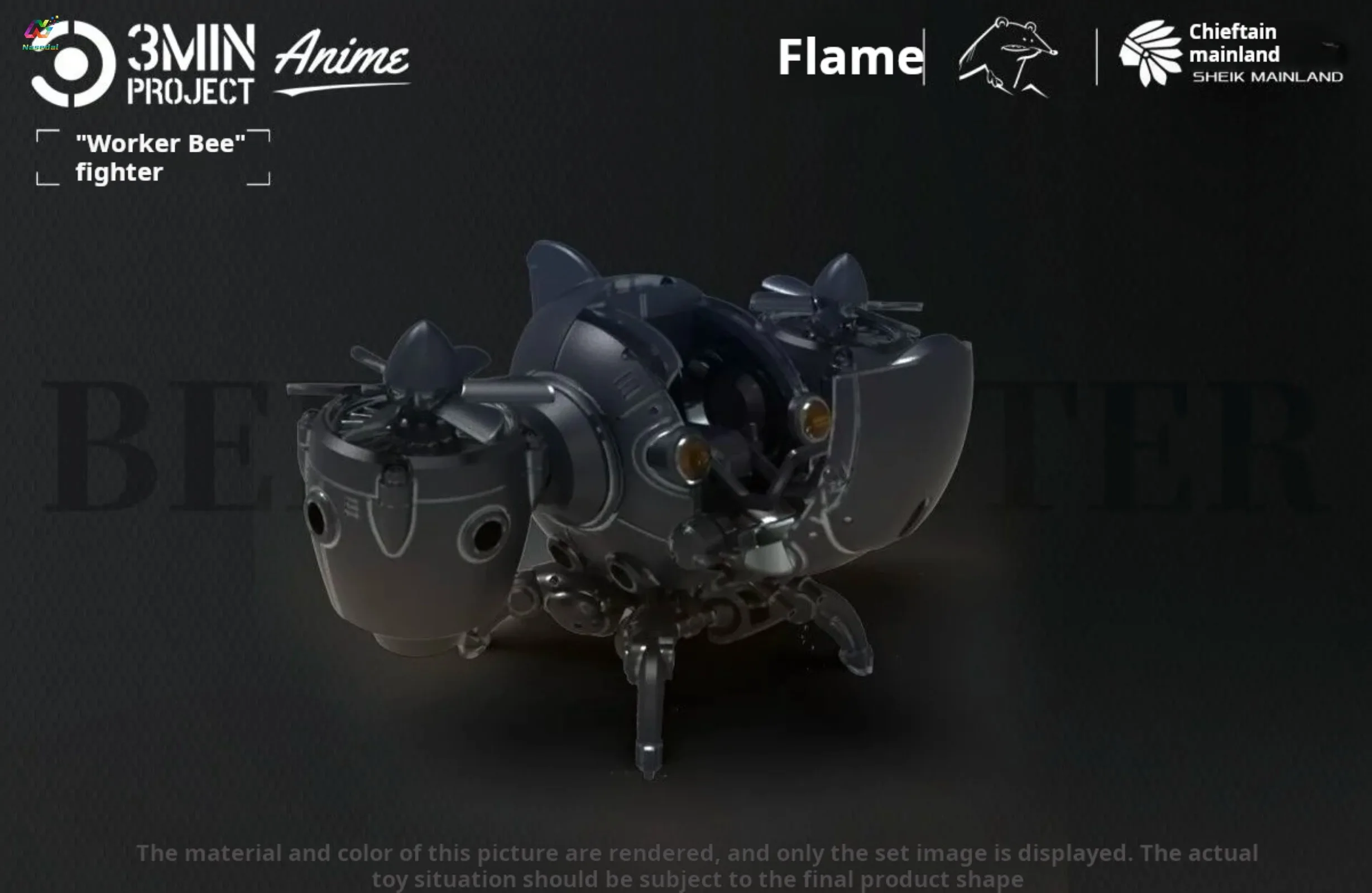 

Конструктор Sheik Mainland 3 шт./кор. 3-минутный набор для сборки боевого робота-пчелы, масштаб 1/60, материал ABS, коллекционная модель-игрушка