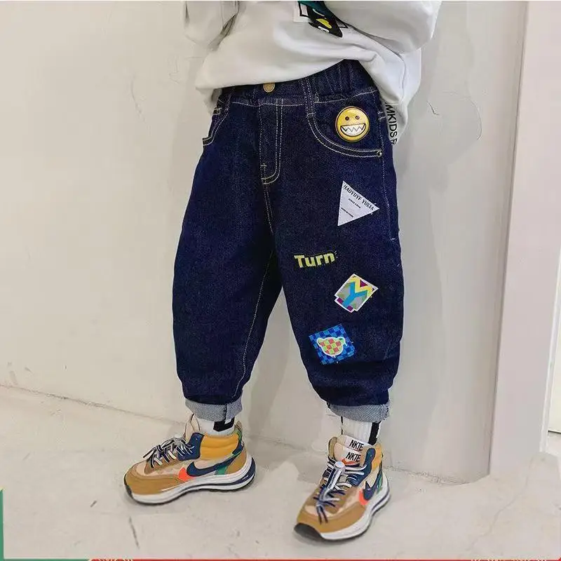 

Kids Boys Jeans For Childrens Clothing 2023 Spring Childrens Fashionable Pants For Childrens Wear Korean Edition