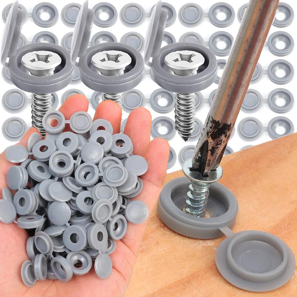 100-500pcs Nails Screw Caps Plastic Protective Covers Car Nuts Decorative Cover Self-tapping Screw Folding Cap Hardware Tool