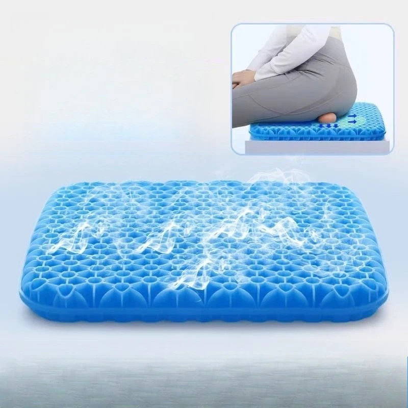 Almofada de Assento - Gel Refrescante em Formato de Colmeia para o Verão - Almofada para Assento de Carro - Almofada Grossa e Macia para Casa e Escritório