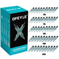 OFEYLE 50 Uds cartucho de agujas de tatuaje membrana desechable agujas de tatuaje RL/RM seguridad esterilizada profesional para pistola de tatuaje