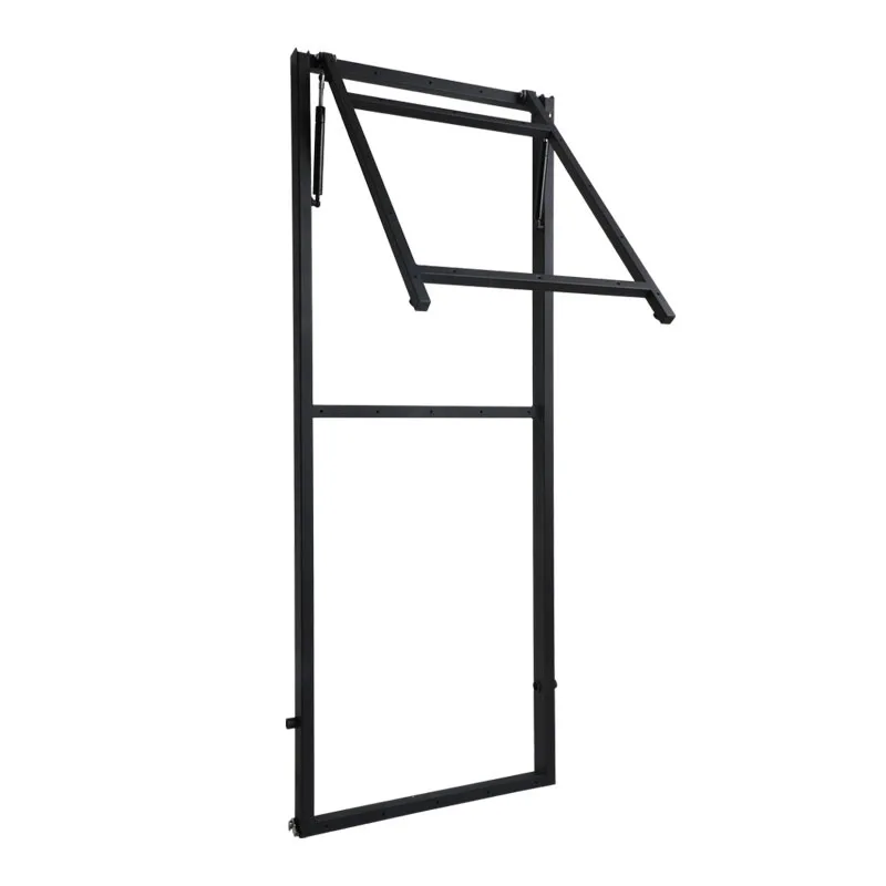 

Ultra-thin panel wall-mounted folding table bracket down-turning multi-functional drop buffer