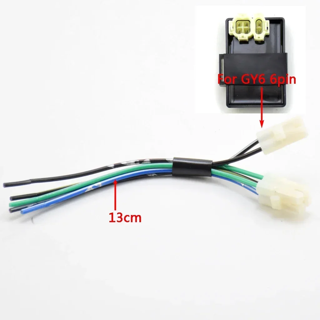 

Motorcycle 6 Pin Female plug For GY6 type CDI use Motorbike modify DC or AC Spare Parts