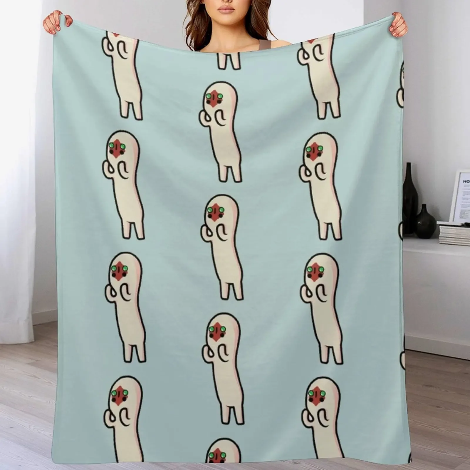 

SCP-173 Cartoon Tshirt - Scp Foundation Throw Blanket Stylish Couch Blanket for Home Living Room